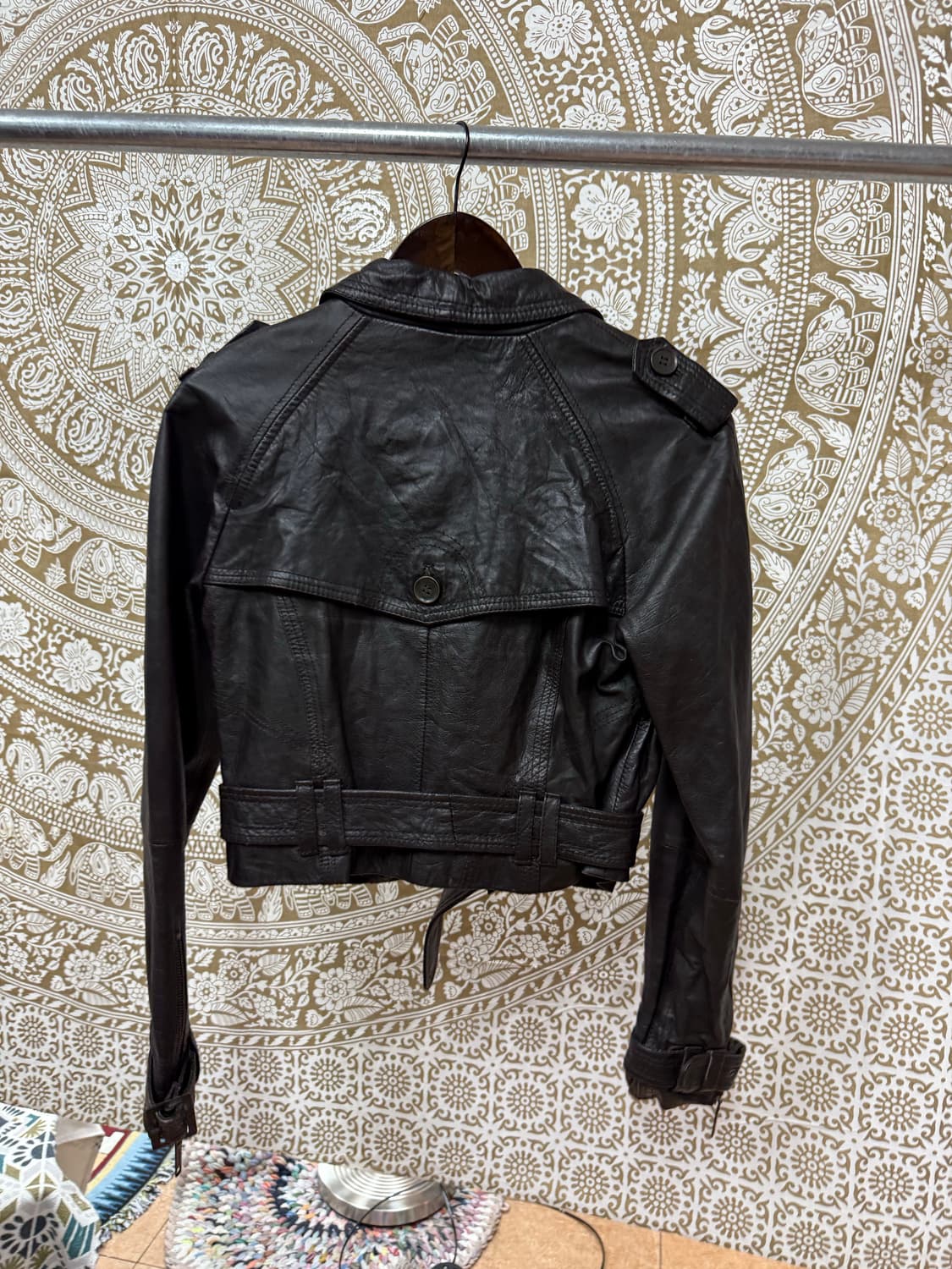 리버아일랜드 리얼가죽 더블버튼 레더자켓  상품이미지6