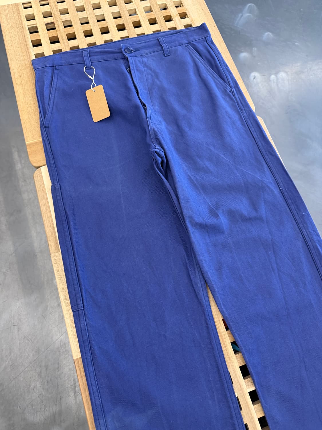 WASHED OLD VINTAGE PURPLE NAVY 프렌치워크팬츠 상품이미지5