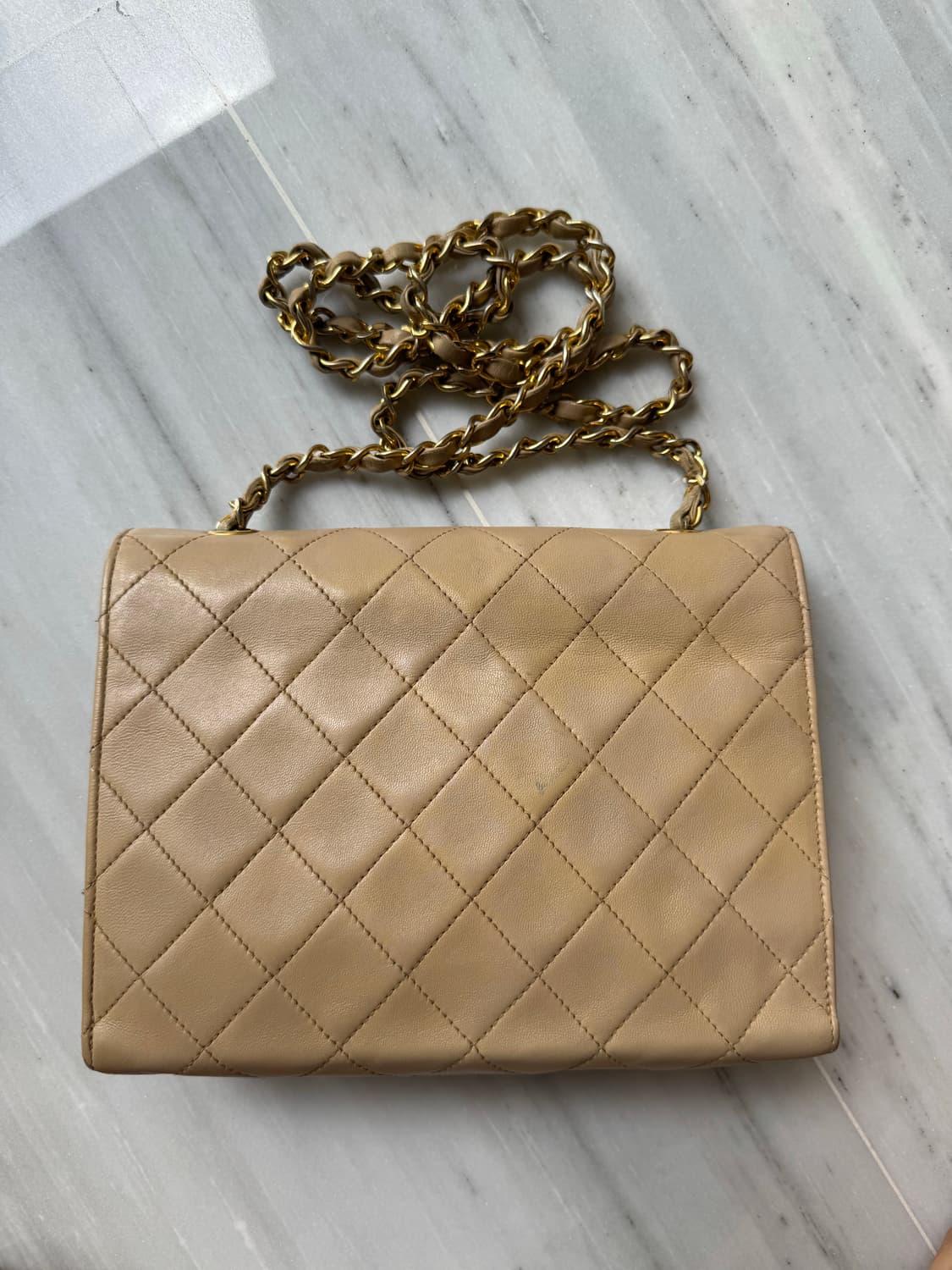 샤넬 빈티지 엔빌로프 숄더 크로스백 베이지 상품이미지5