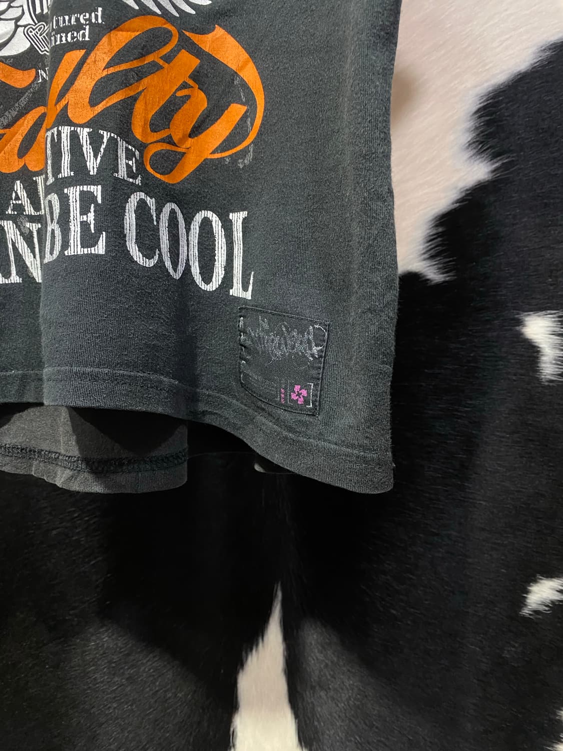 Sirmione 빈티지 레터링 디테일 레이어드 반팔 티셔츠 상품이미지5