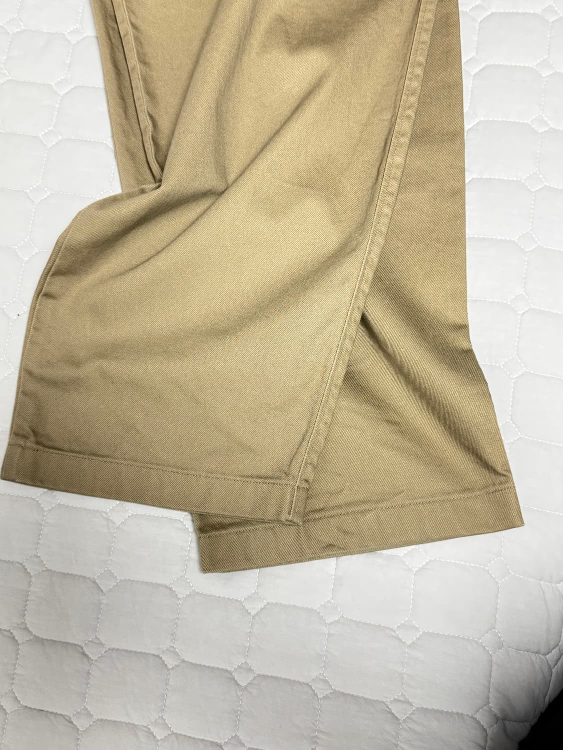 유니클로U 와이드핏 치노팬츠 베이지 82 상품이미지3