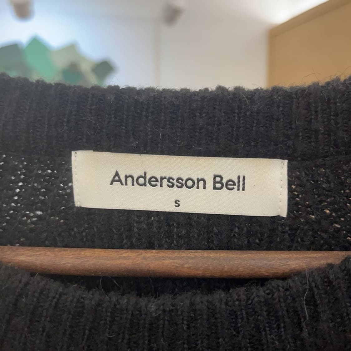 앤더슨벨 빈티지 모던시크 올블랙 니트 S C09227 상품이미지5