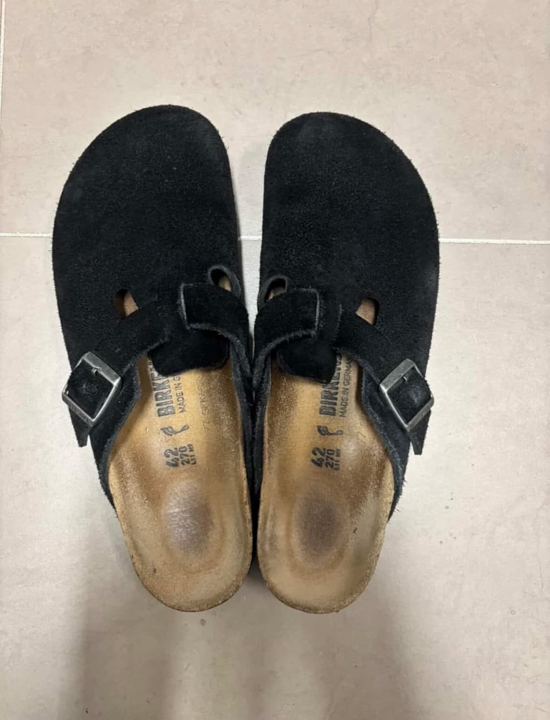 버켄스탁 보스턴 블랙 42사이즈 270 상품이미지6