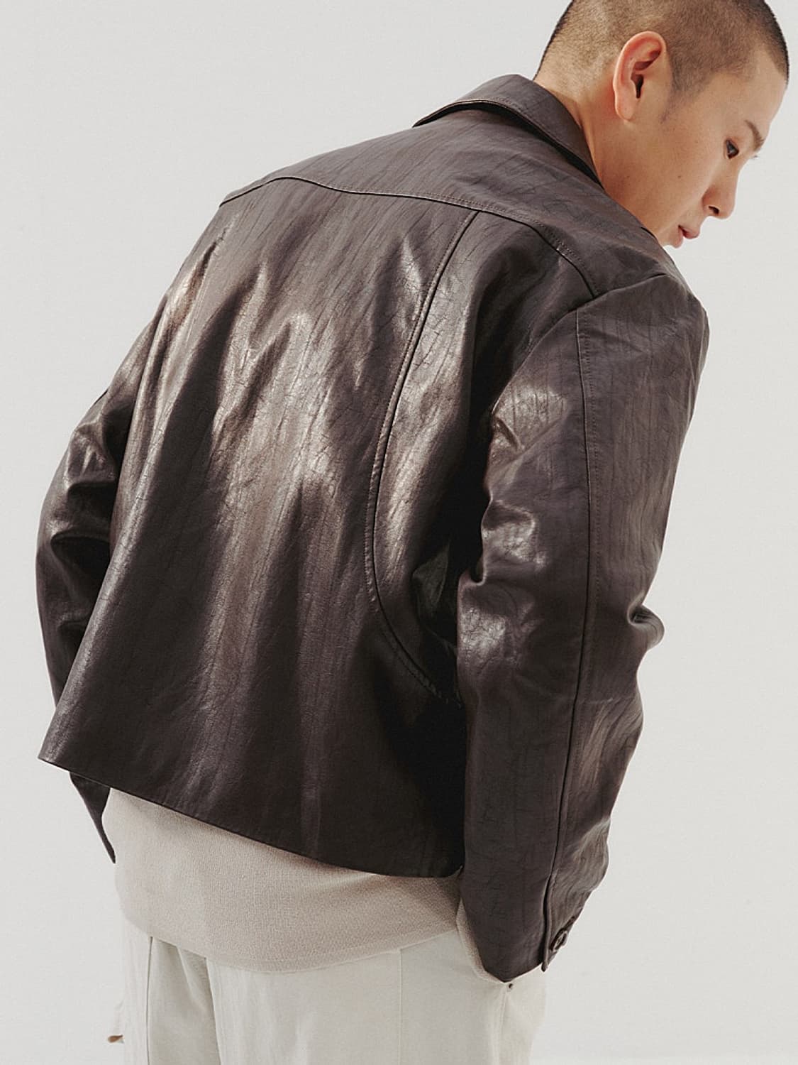 [2] 르마드 비건 레더 자켓 상품이미지1