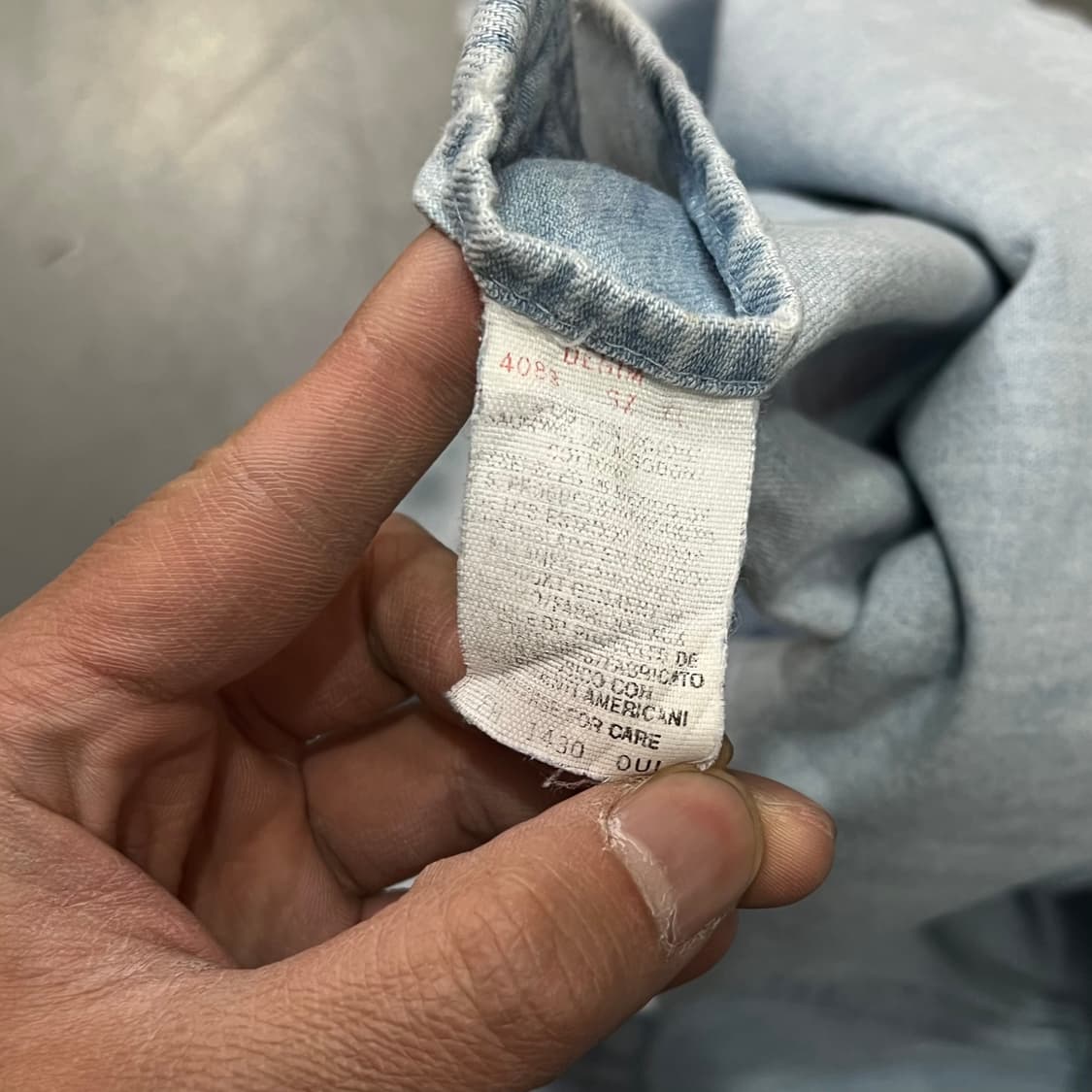  울리치 배색 카라 데님 셔츠 y15808 상품이미지8