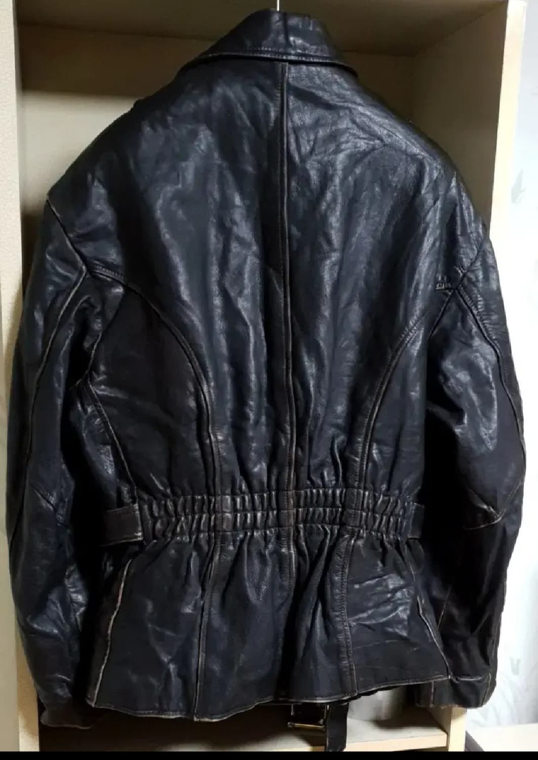 차심 소가죽 독일 벨티드 라이더자켓 상품이미지2