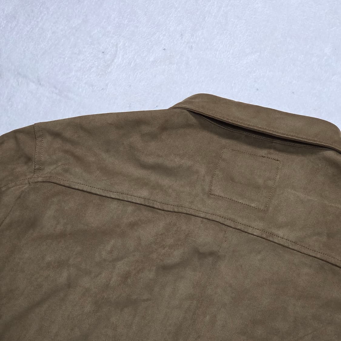 자라 브라운 스웨이드 셔츠 상품이미지5