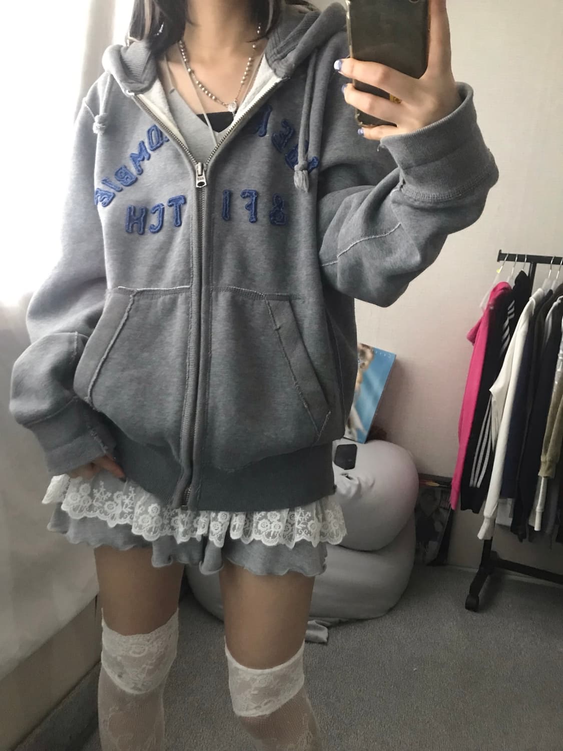 아베크롬비 그레이 후드집업 상품이미지4
