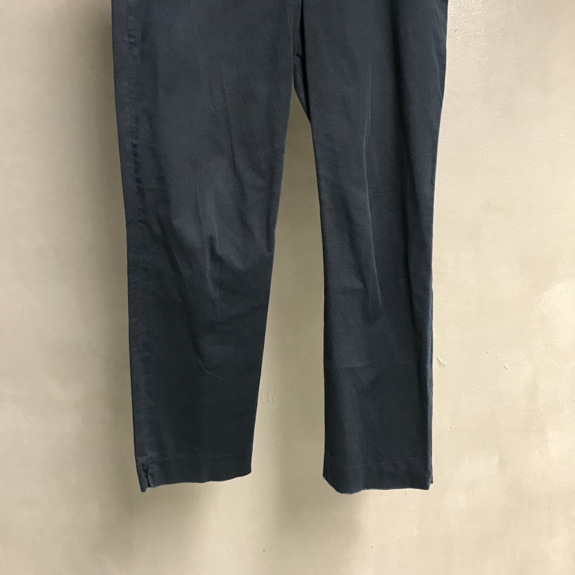 질샌더 네이비 코튼 팬츠 38(W) 상품이미지3
