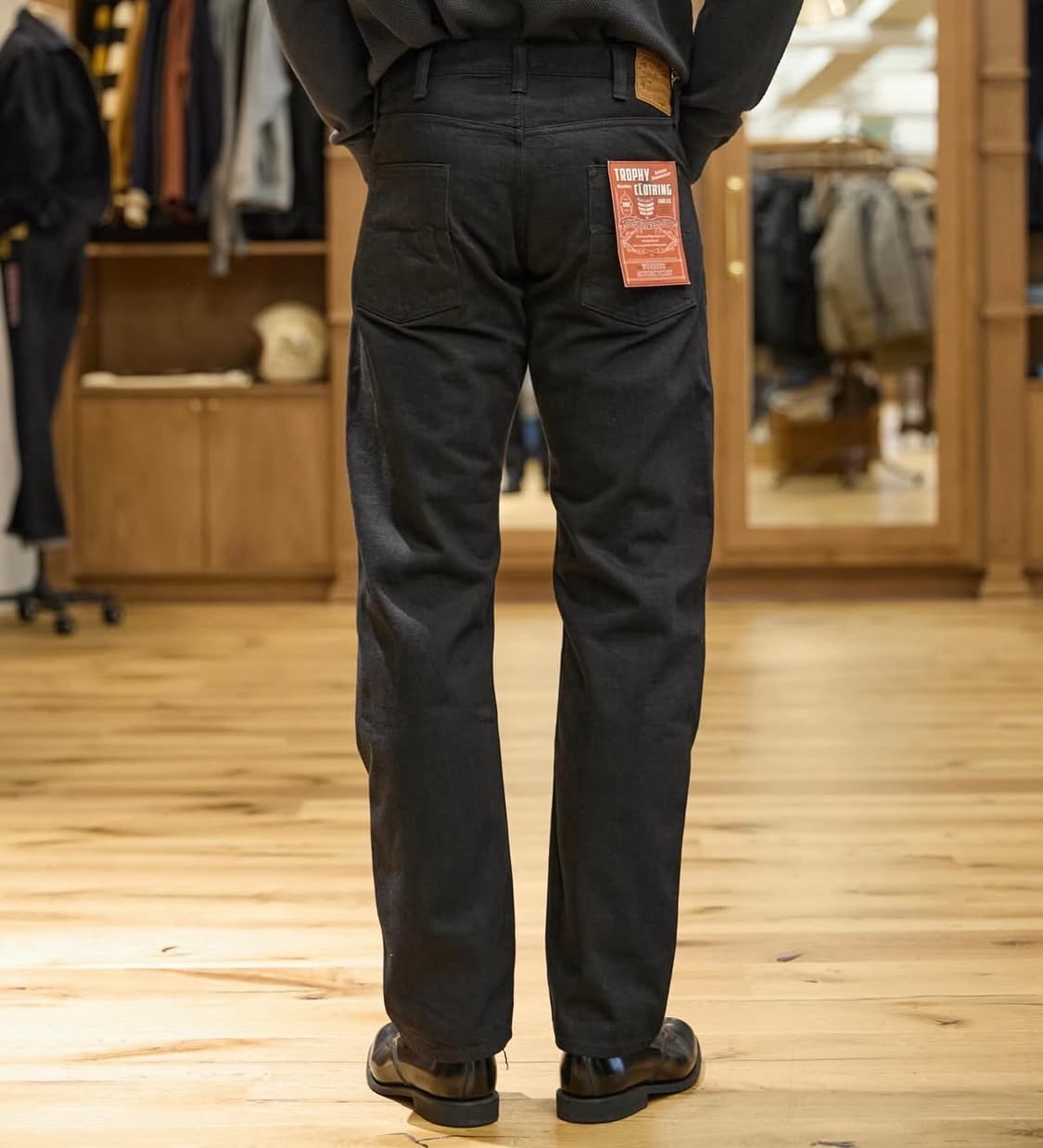 [32]트로피클로딩 1908W 네로우 더블니 블래키 데님 팬츠 상품이미지4