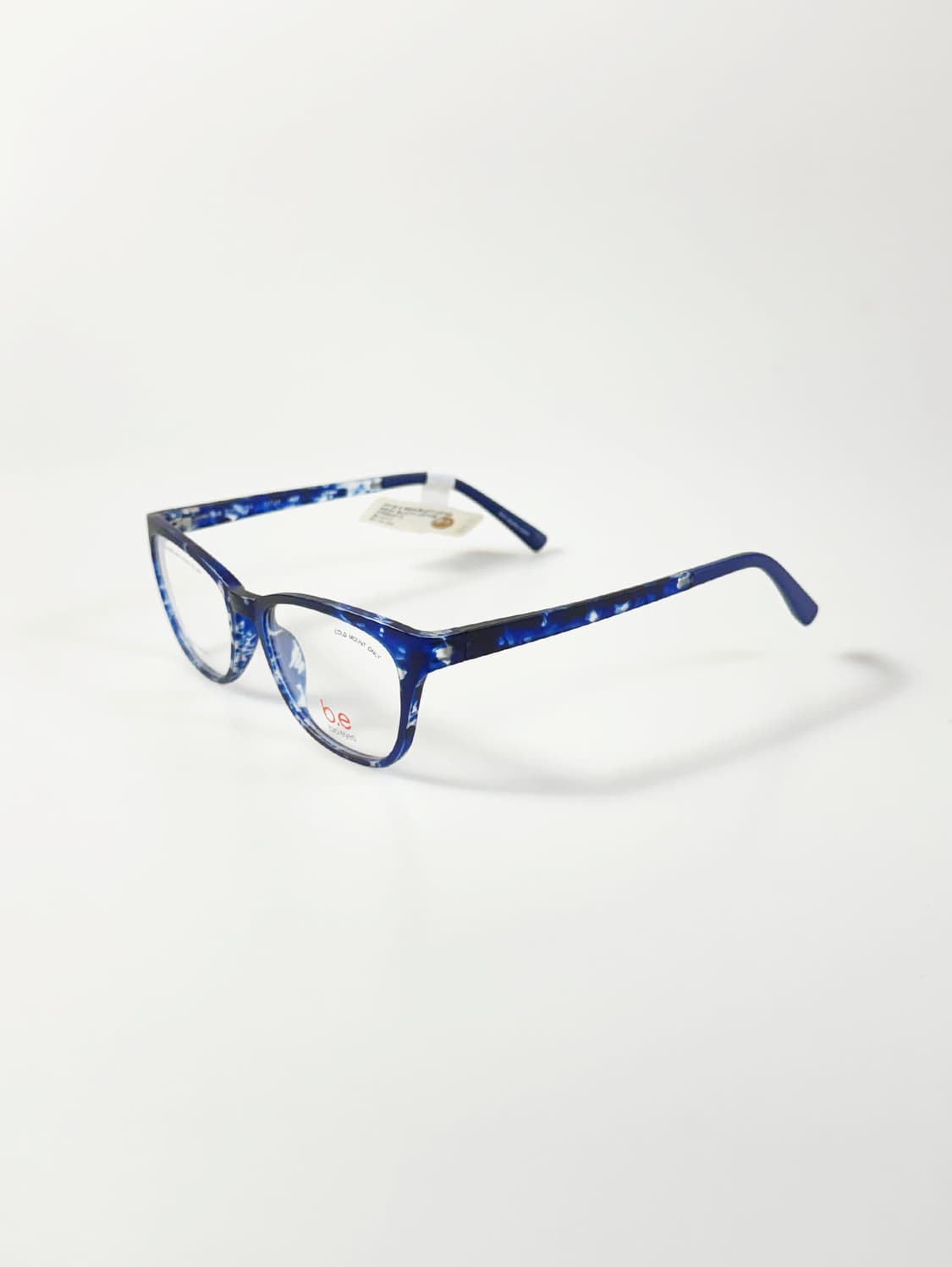 BIO EYES 블루 마블 뿔테 스퀘어 프레임 빈티지 안경 상품이미지3