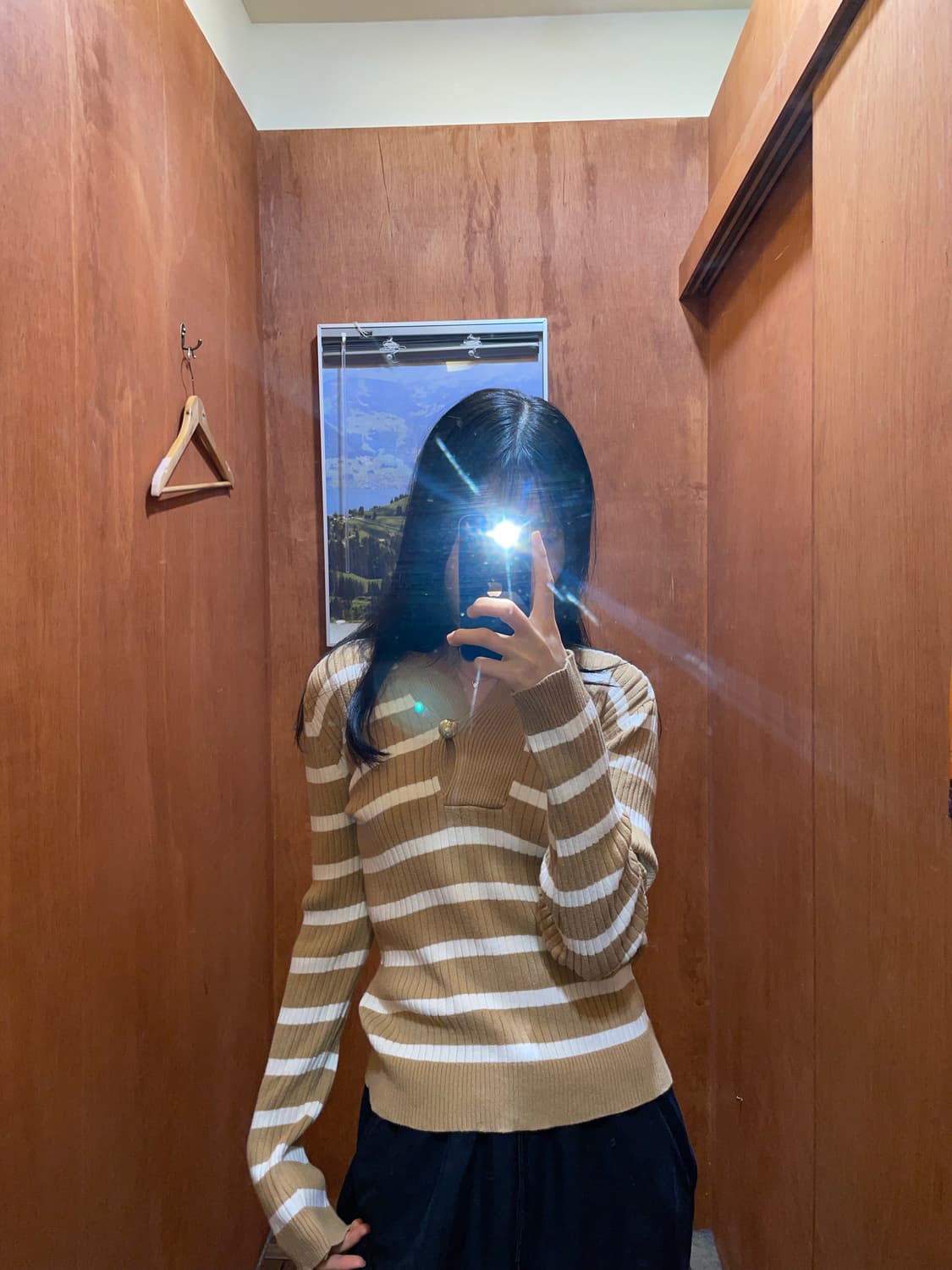 (M) LAUREN 로렌 랄프 로렌 숄카라 니트  상품이미지1