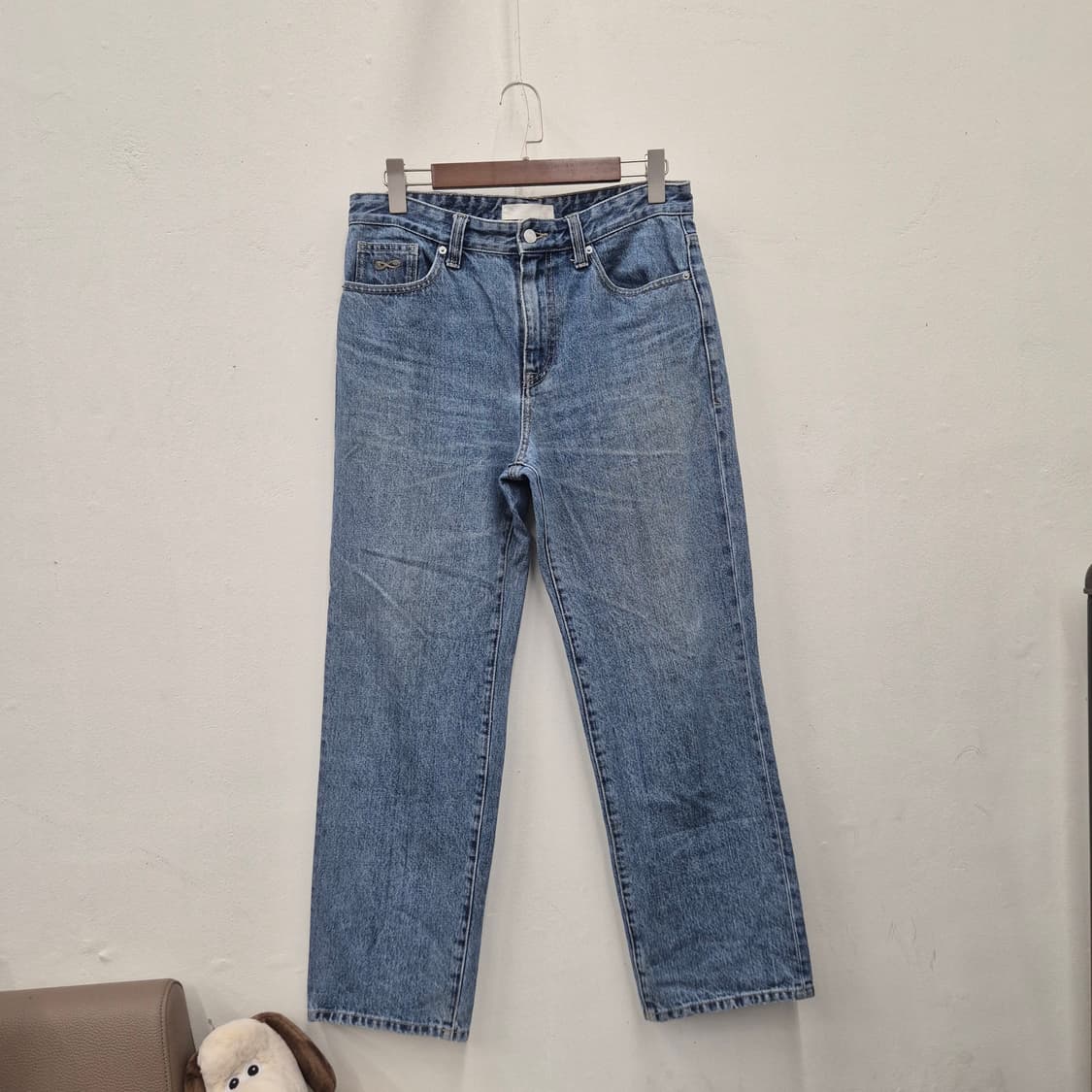 PLAC 스티즈 일자 와이드 진 32 상품이미지1