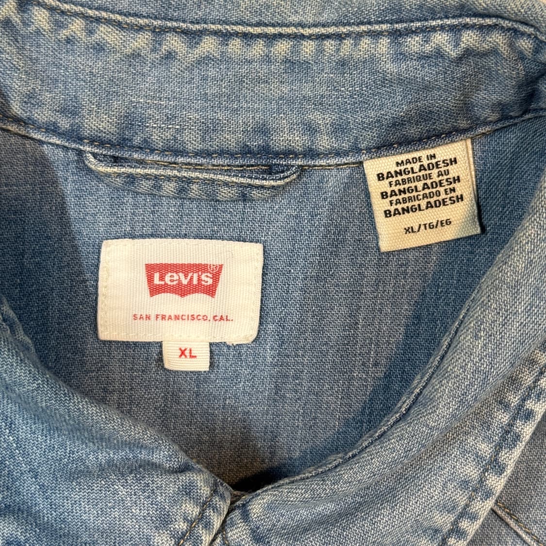 XL) 리바이스 투포켓 웨스턴 데님 셔츠 상품이미지6