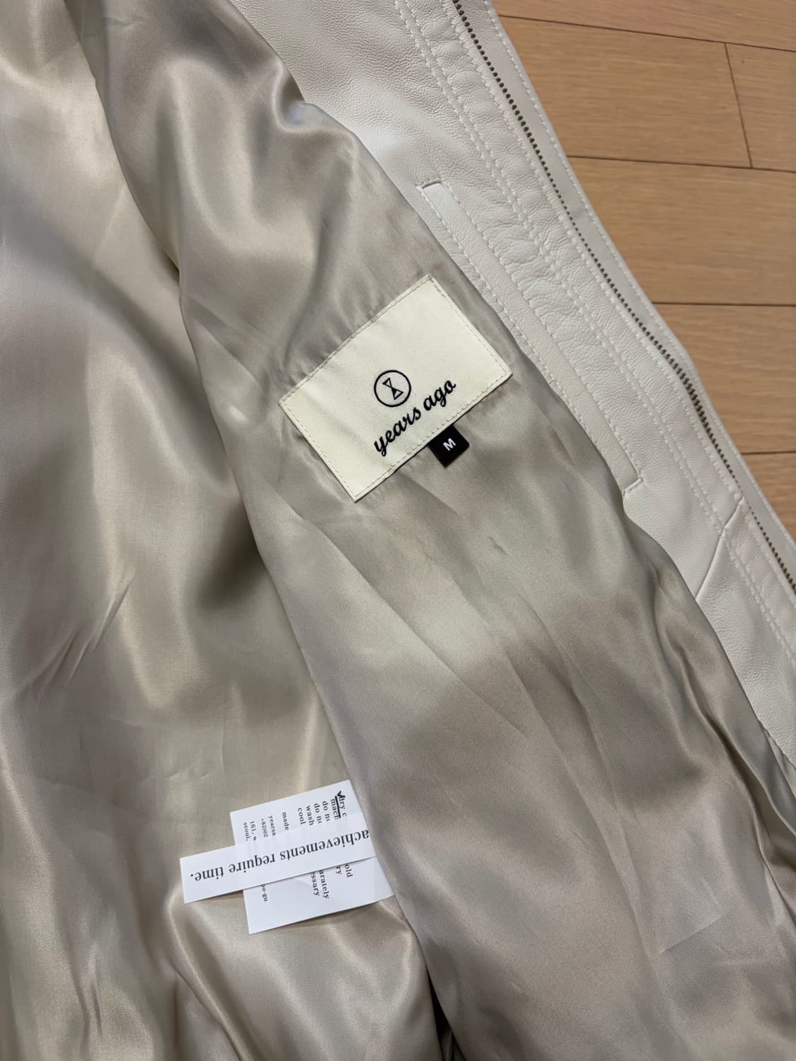 이얼즈어고 램스킨 레더자켓 (M) 새상품 상품이미지3