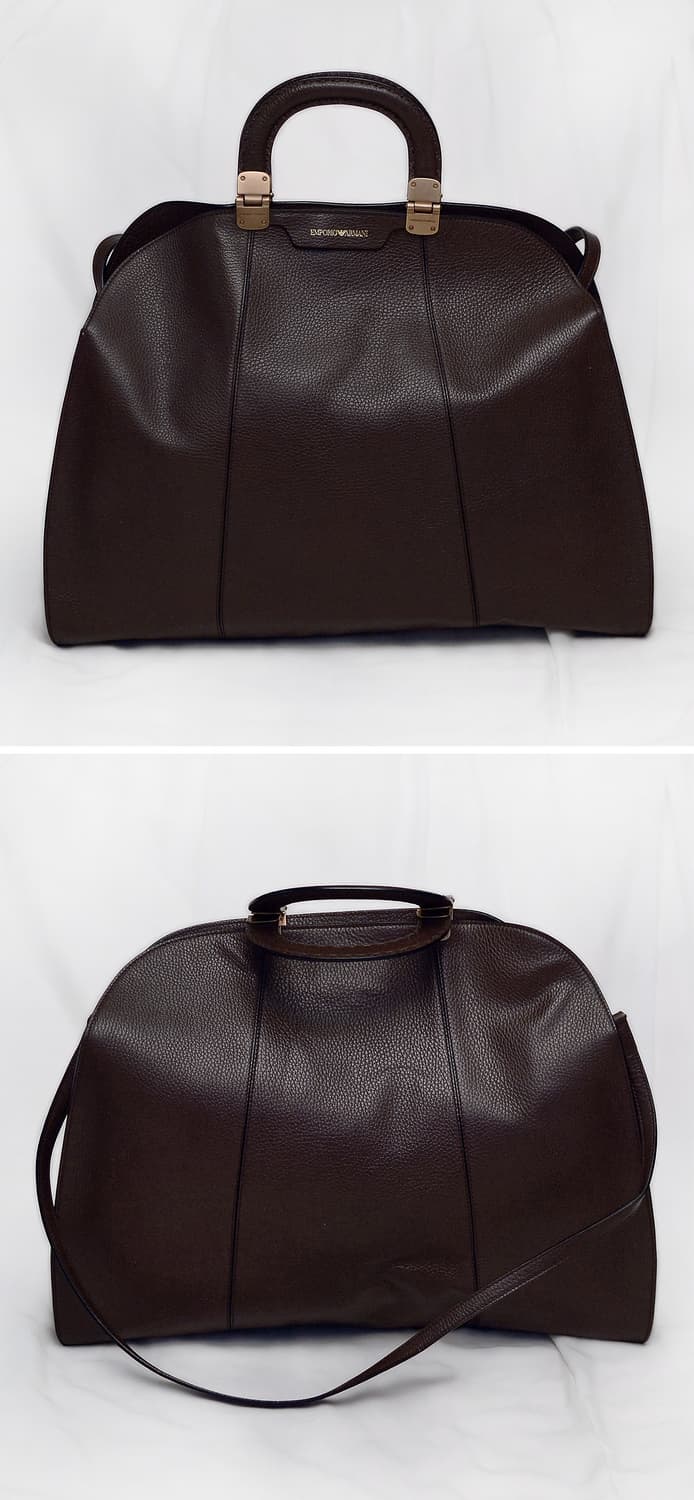 아르마니 (EA) 타우페 맥시 레더돔 빅토트 숄더백 상품이미지3