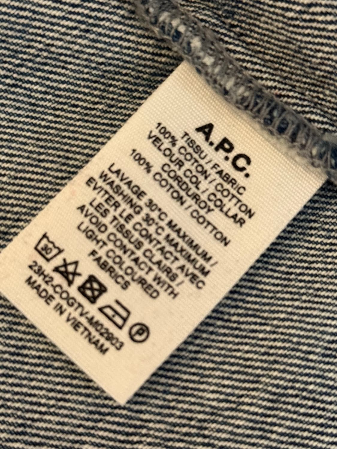 A.P.C.(아페쎄) × JW Anderson 데님 자켓 상품이미지7