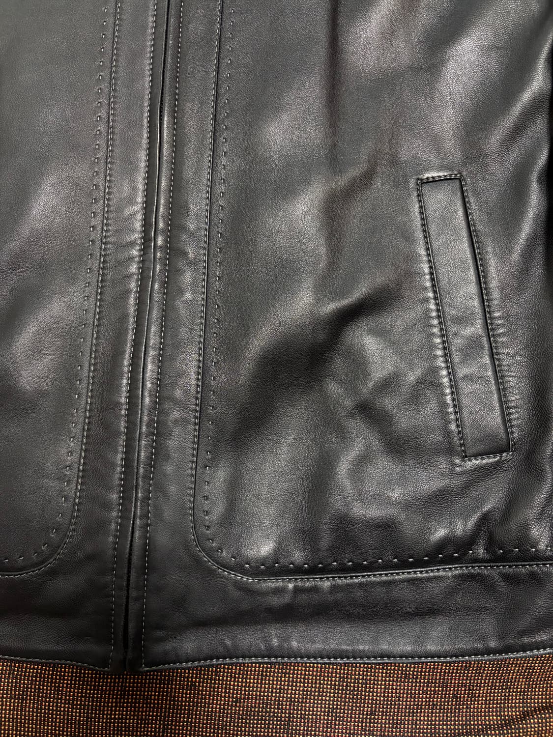 100-105) 램스킨 레이서 양가죽 자켓  상품이미지7