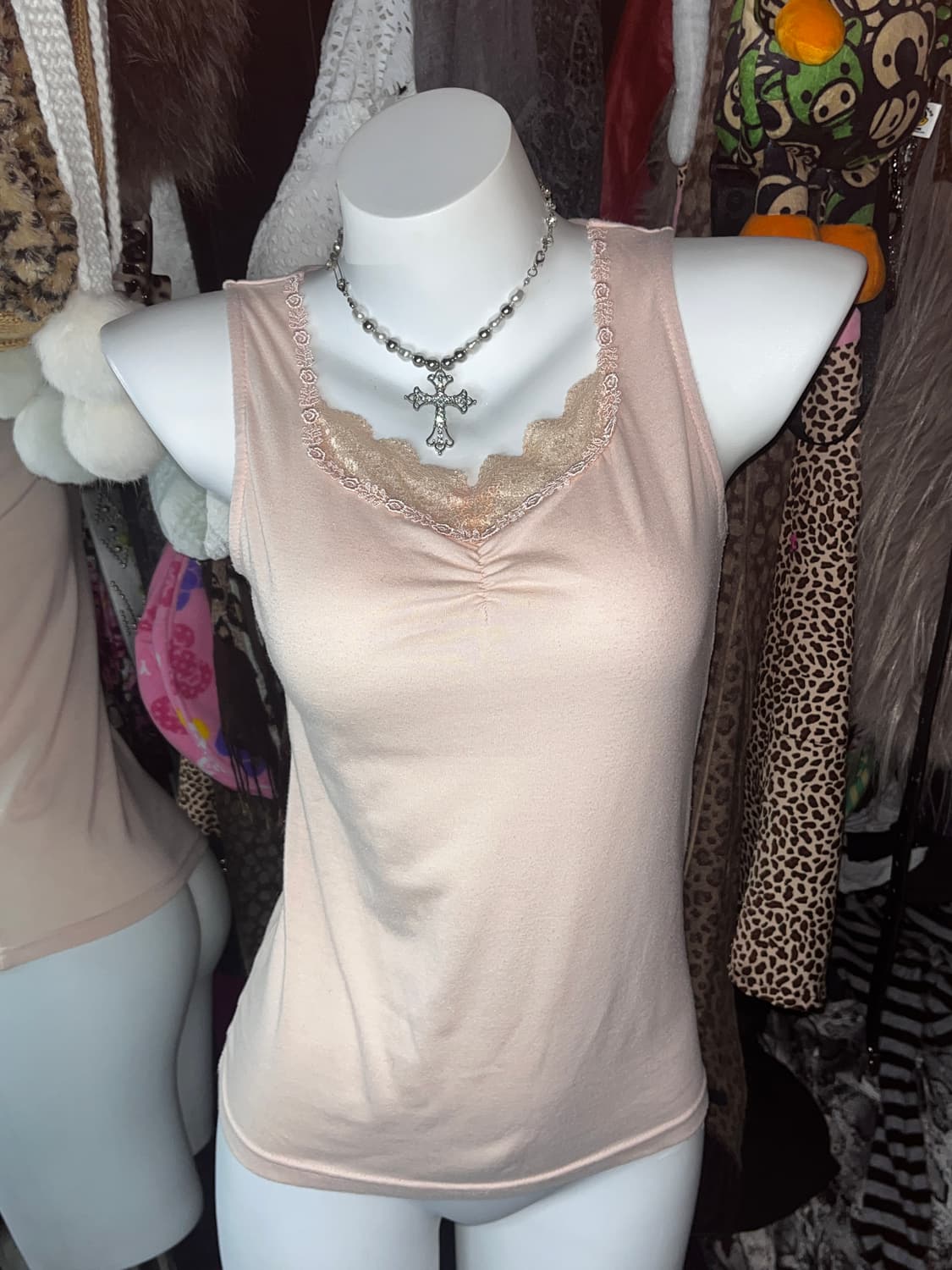 나나 하치st 로걀 핑크 레이스 슬립 상품이미지3