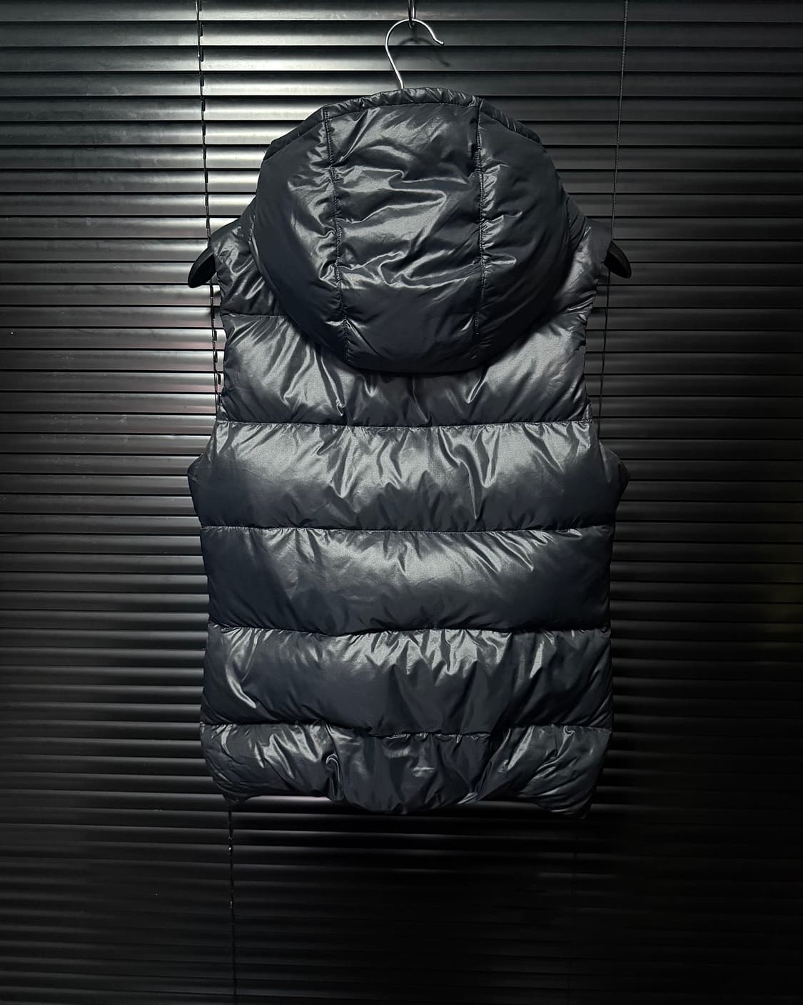 나이키 구스 다운 패딩 조끼 베스트 블랙 스우시 M 95 스트릿 하이넥  상품이미지6