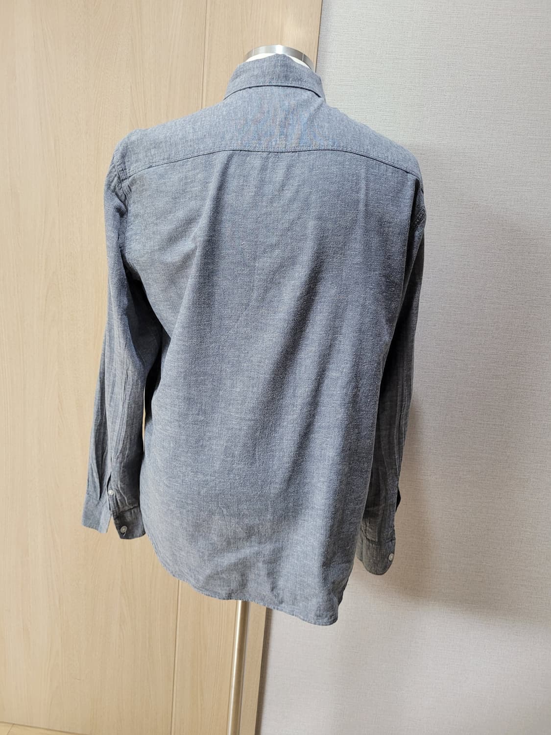 카이아크만 Kai-aakmann 남자 샴브레이 셔츠 110 네이비 상품이미지6