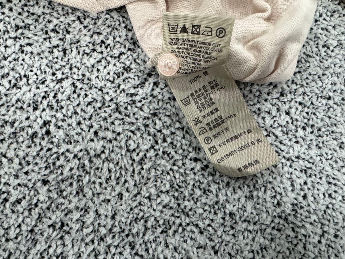 버버리 카라체크 PK긴팔티셔츠 상품이미지3