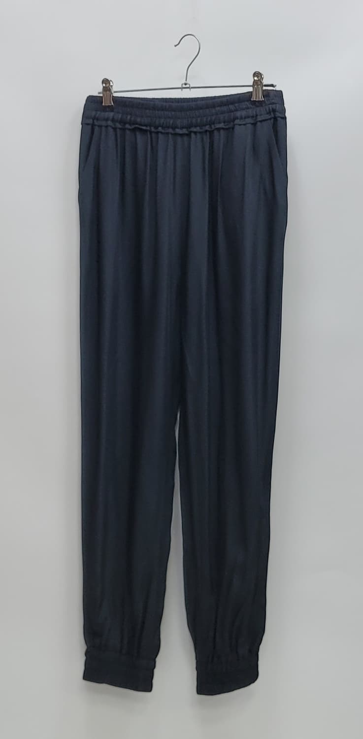 SISLEY 시슬리 레이온 밴딩 조거 팬츠 / 여 42 (67) 블랙
 상품이미지1