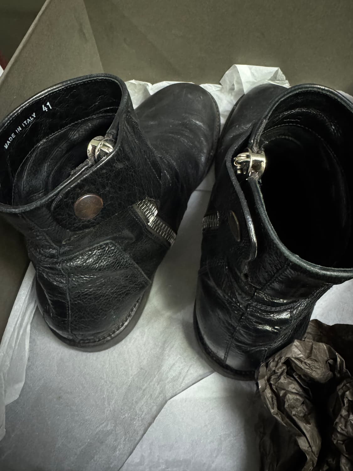 릭오웬스 사이드집업 부츠 41 상품이미지6