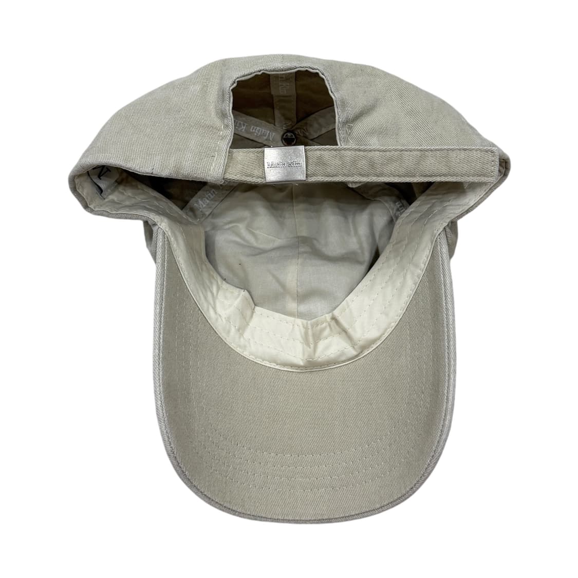 마뗑킴 커시브 볼캡 모자 베이지 상품이미지3