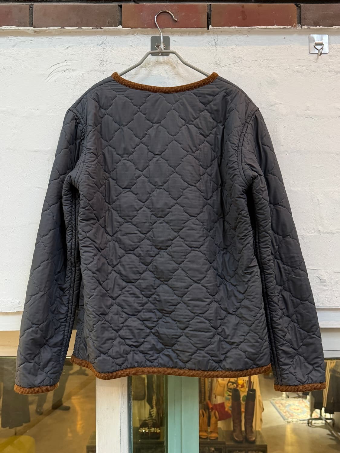 Opening Ceremony 퀼팅 시어링 풀오버 그레이 S 상품이미지6