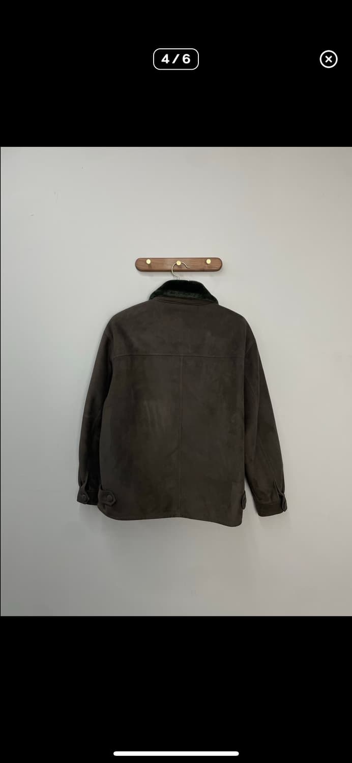 빈티지 브라운 퍼 카라 무스탕 자켓 A3211 상품이미지4