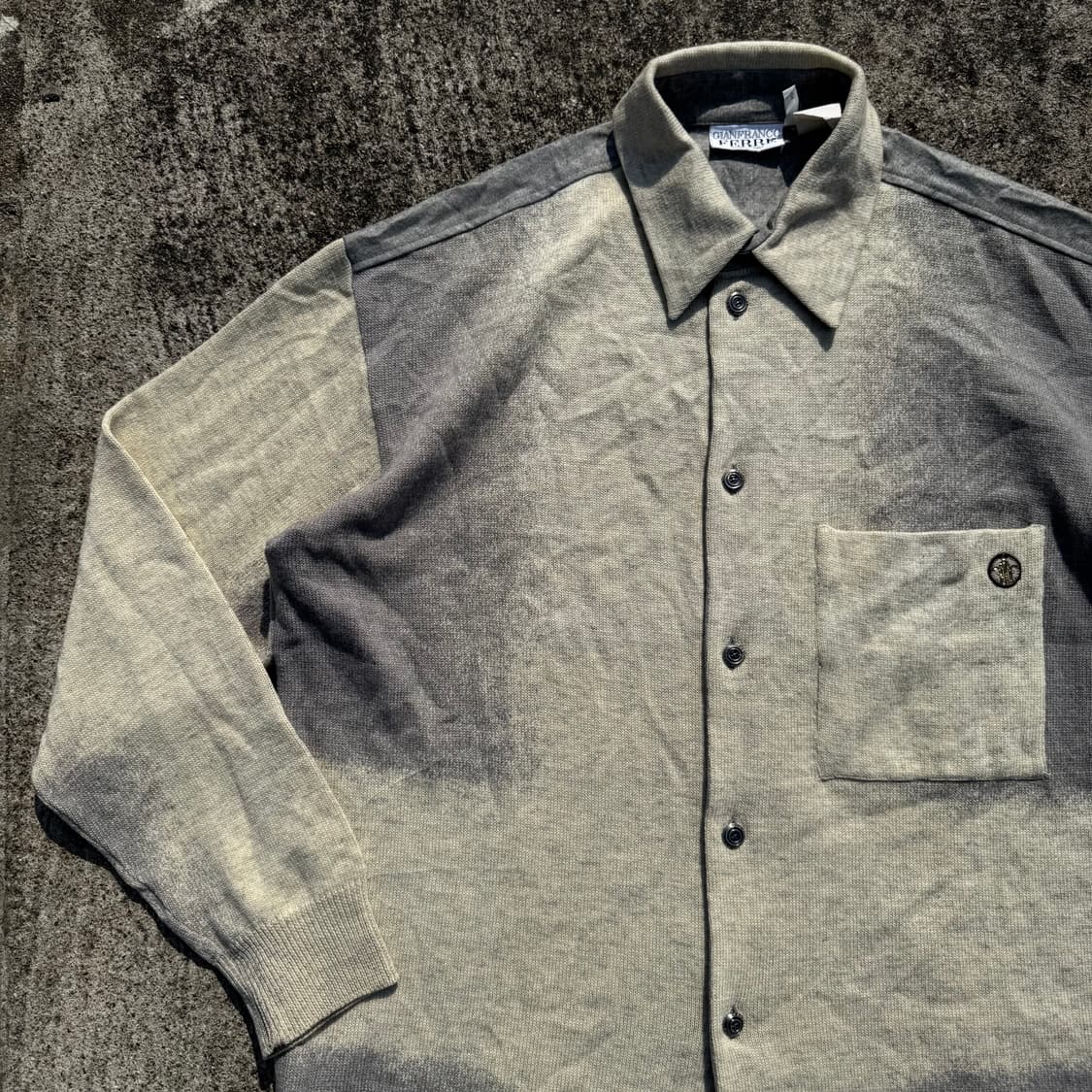 [XL~XXL] 90s Gianfranco Ferre 니트 셔츠 상품이미지4