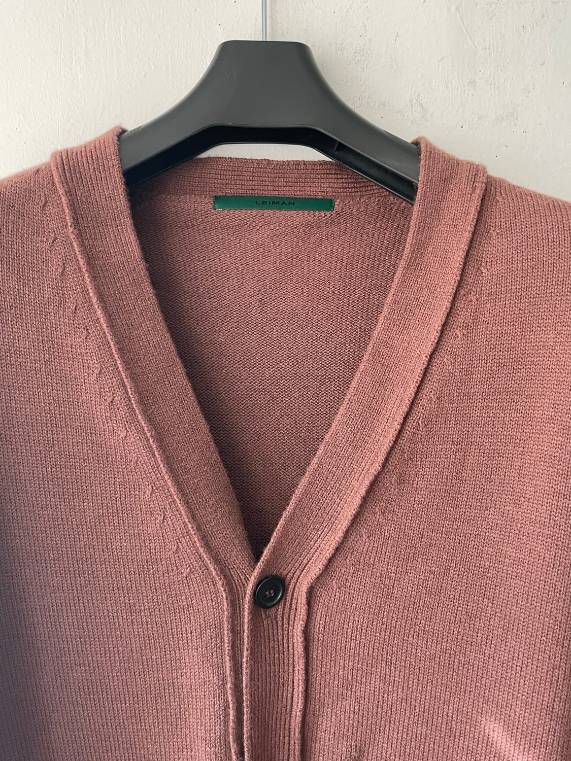 LEIMAN 프리미엄 메리노울100 가디건 브라운 새상품  상품이미지2