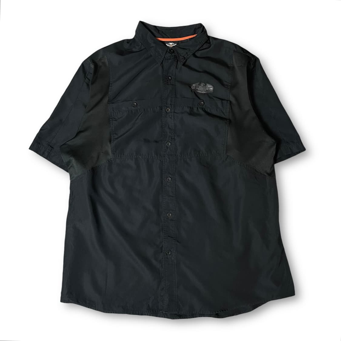 할리데이비슨 블랙 이글 패치로고 투포켓 반팔 셔츠 2XL 상품이미지1