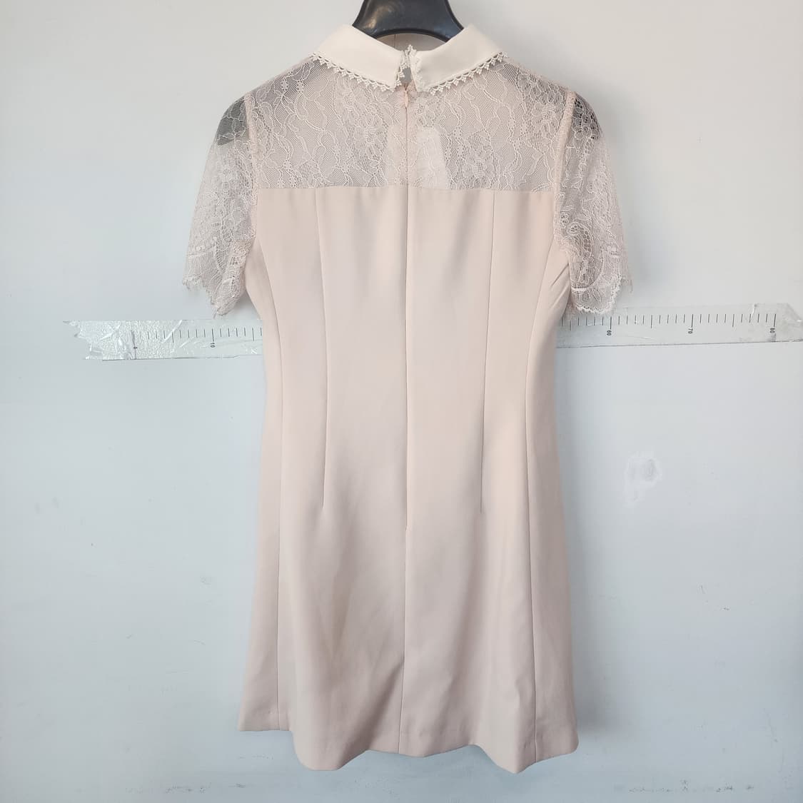 지고트 레이스 카라 리본 반팔 원피스 상품이미지8