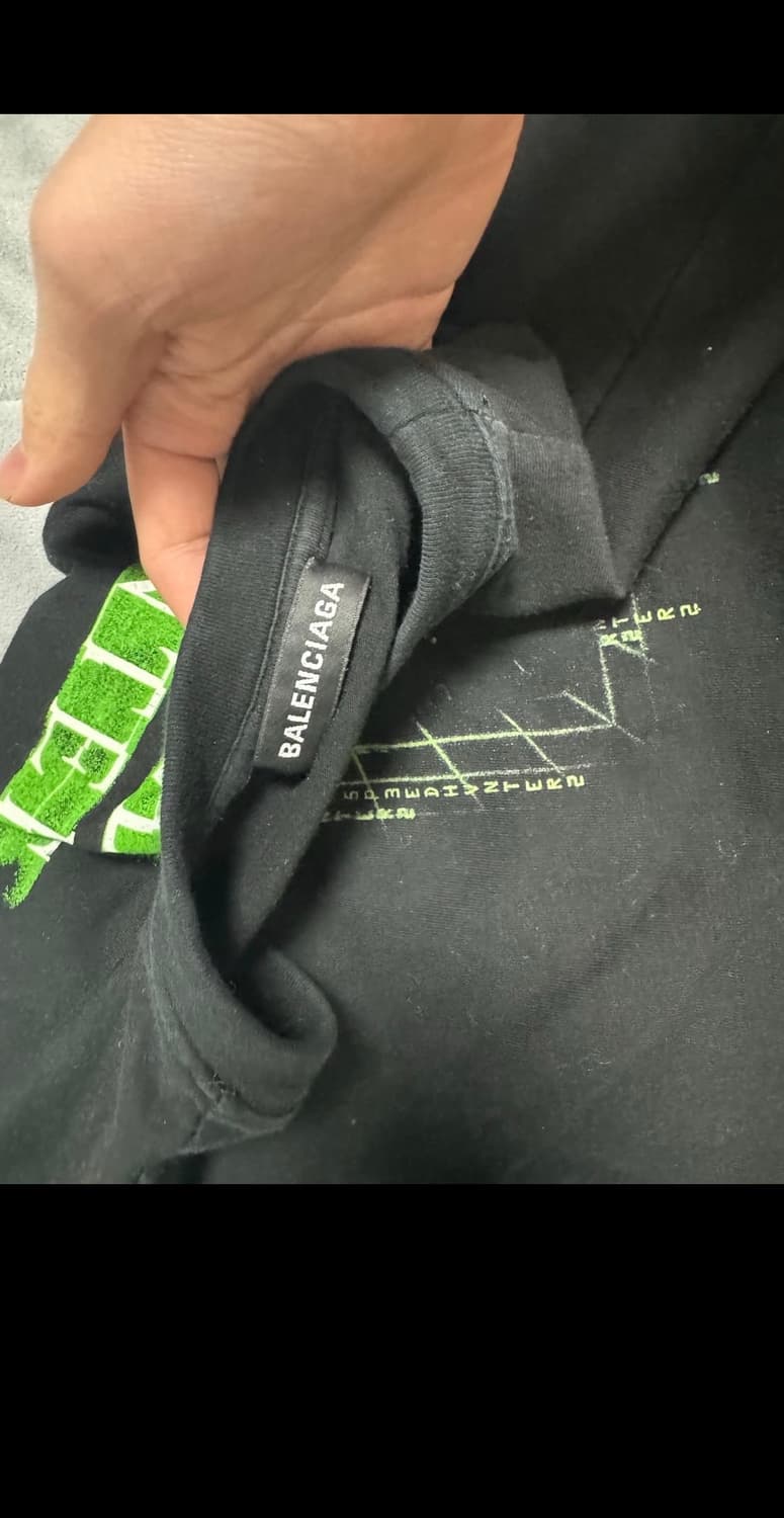 발렌시아가 스피드헌터 반팔 티셔츠 블랙 상품이미지3