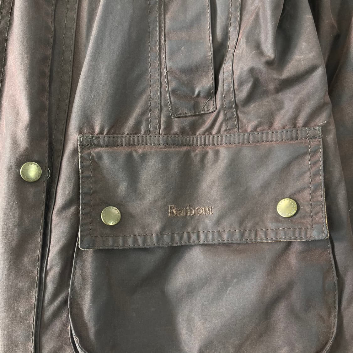 95 바버 비드넬 브라운 왁스 자켓 상품이미지4