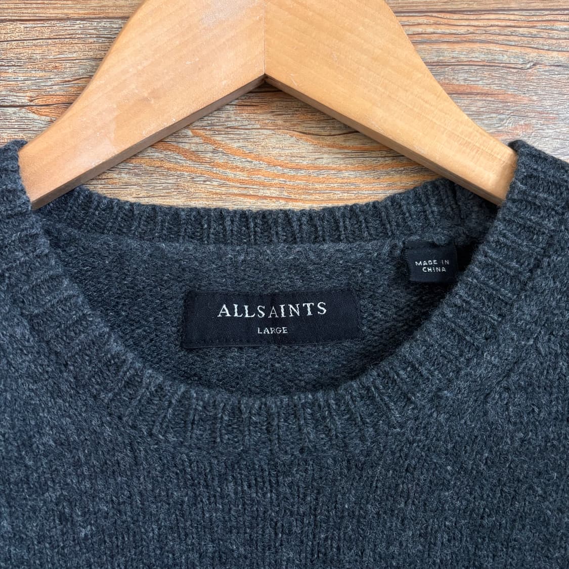 FW 올세인츠 니트 95 투톤 그레이 가성비 모헤어 수입 사용감 상품이미지3