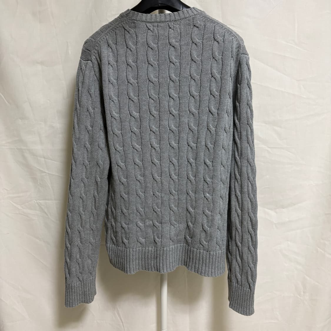 폴로 랄프로렌 코튼 케이블 니트 / 그레이, L 상품이미지7