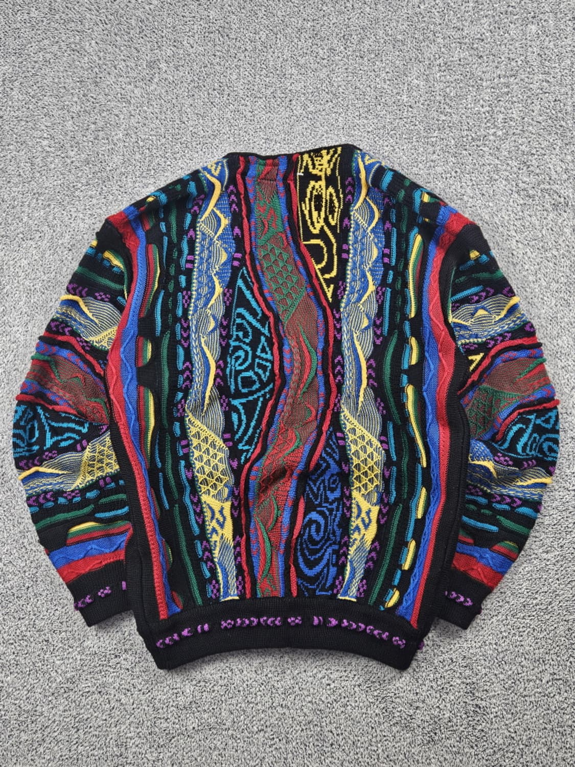 빈티지 쿠지 ST 입체 텍스처 케이블 니트 가디건 (본문참조)/10497 상품이미지5