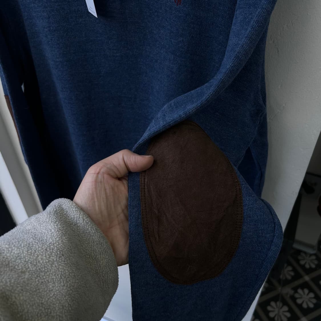 16284 - 폴로 랄프로렌 블루 반집업 니트 상품이미지4