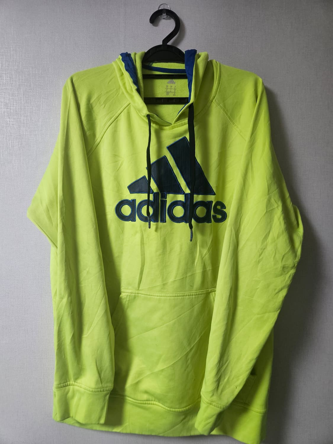 아디다스 형광 후드티 L 상품이미지1