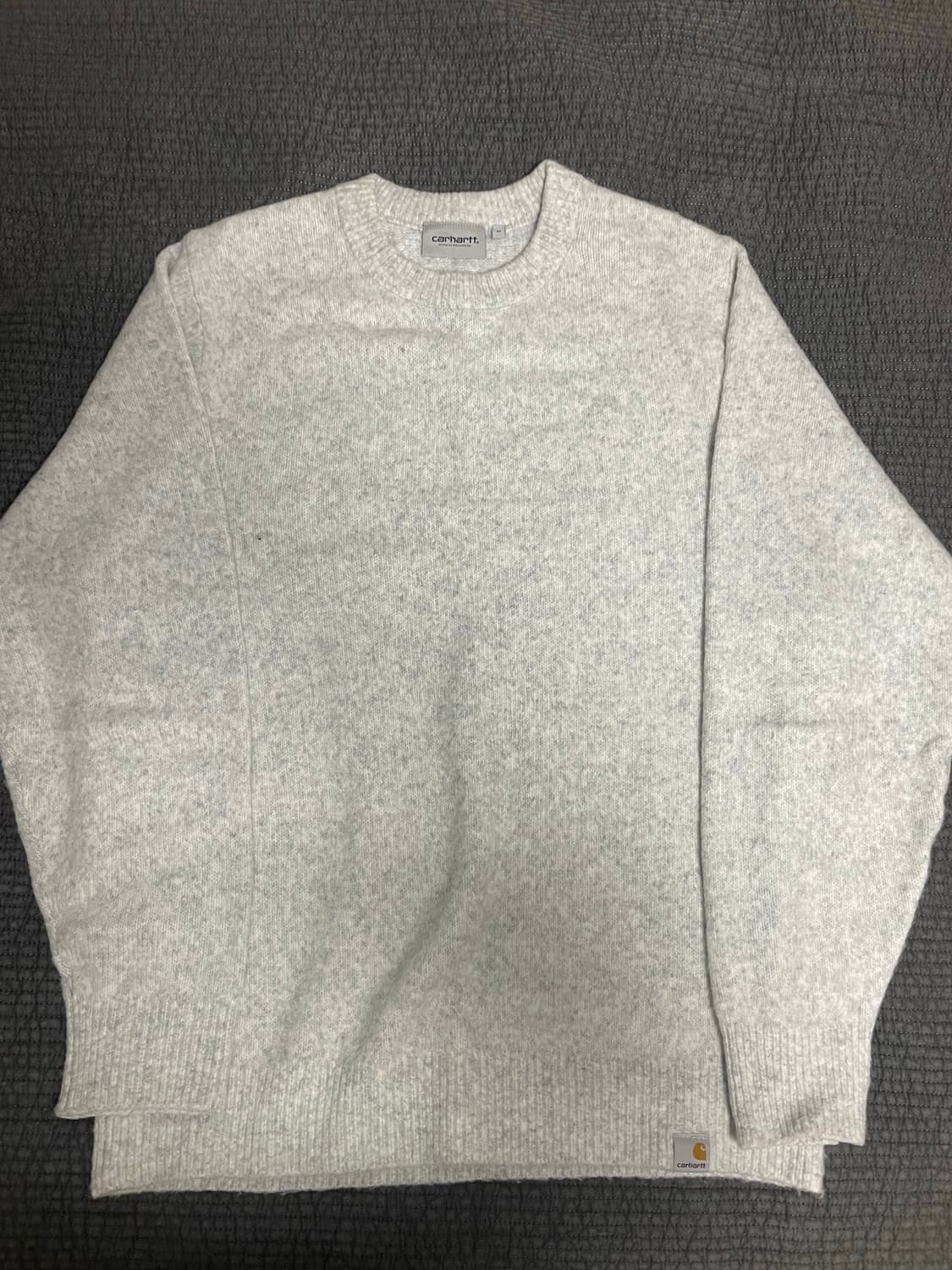  WAVY STATE SWEATER 애쉬헤더 니트 블랙 판매합니다 상품이미지4