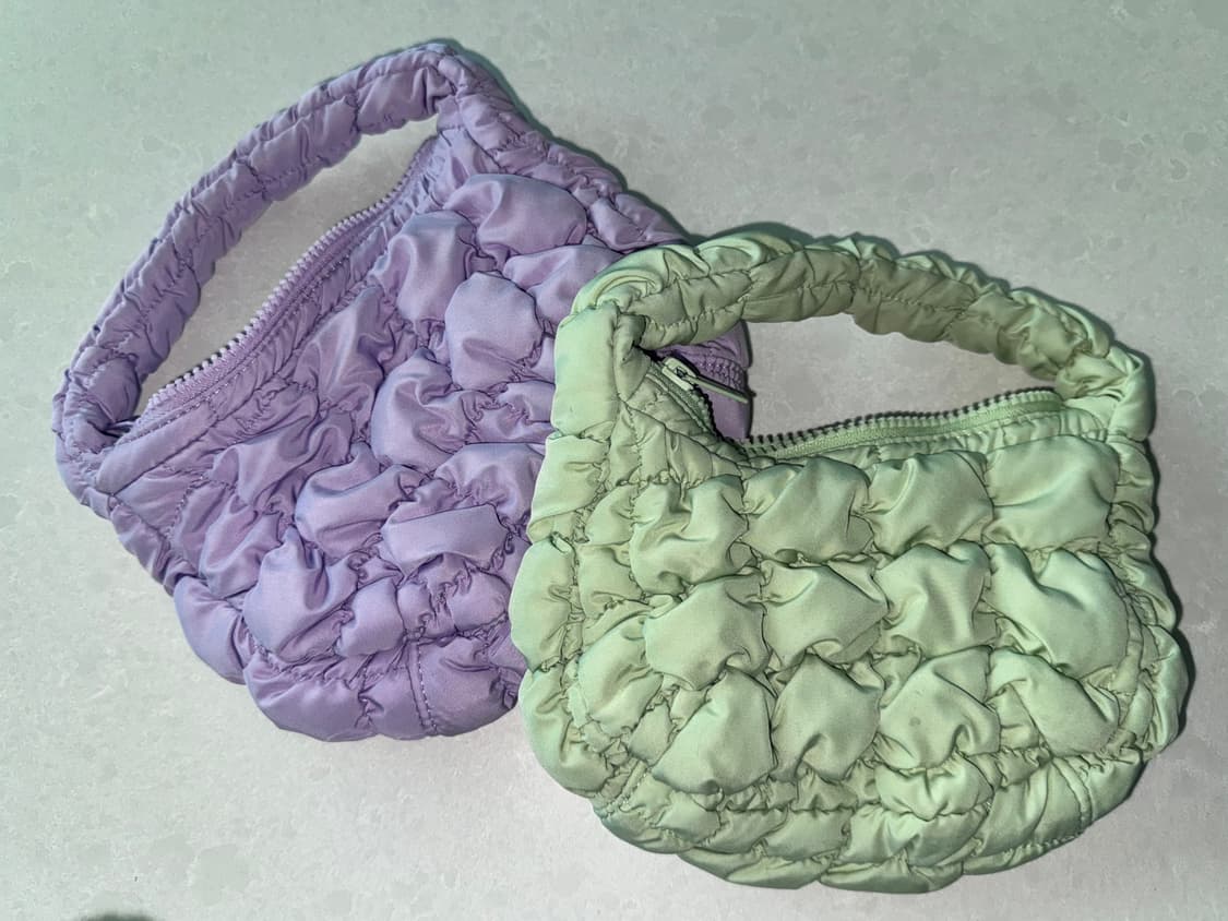 COS 코스 퀄팅 구름백 미니 (퍼플, 그린) 상품이미지1