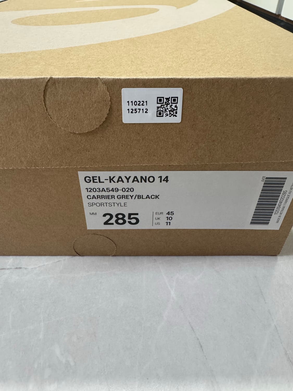 아식스 언리미티드 젤 카야노  14 캐리어 그레이 블랙 285 상품이미지7