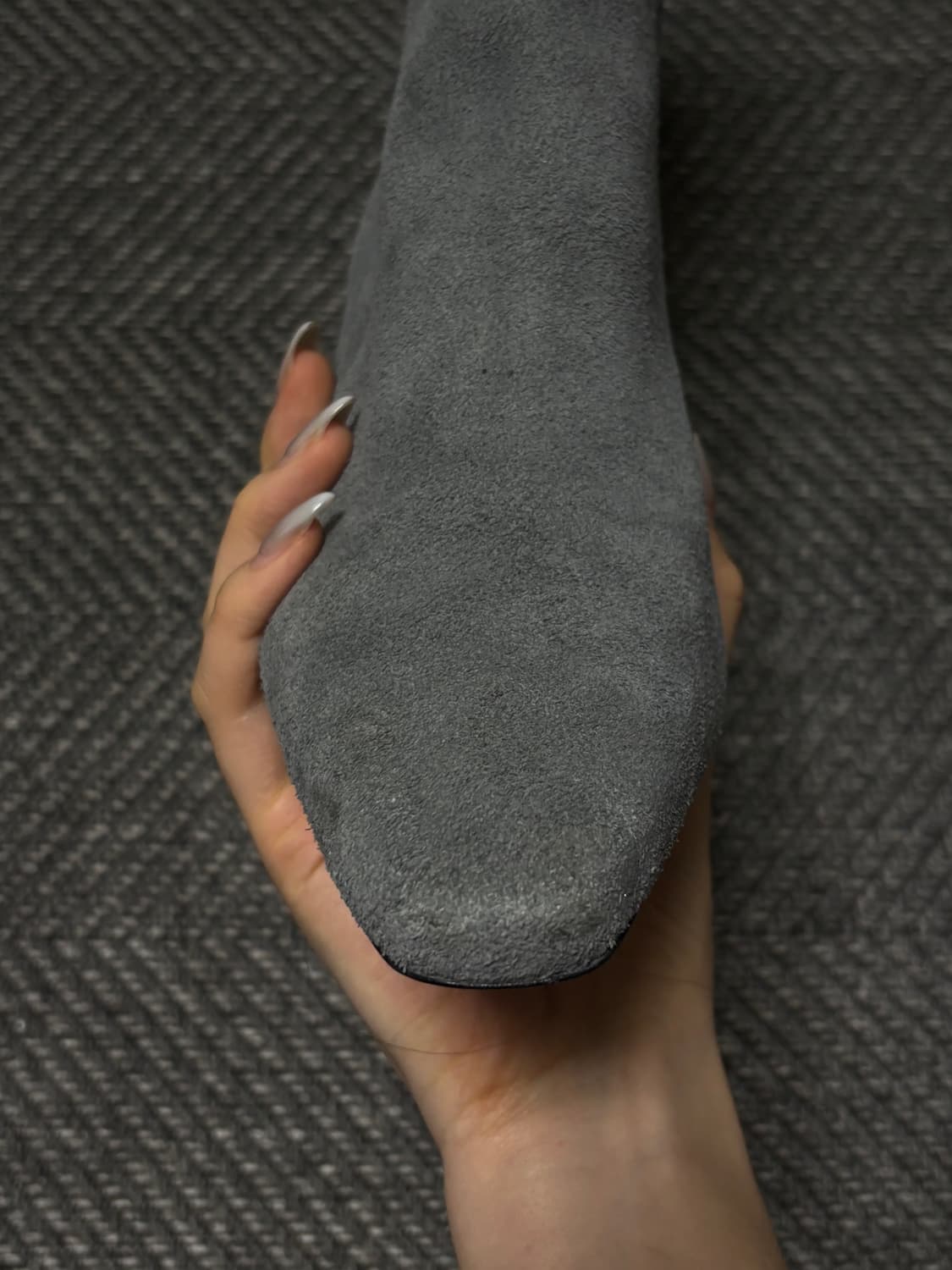 [38] 앤아더스토리즈 스웨이드 앵클 부츠 / 그레이 상품이미지8