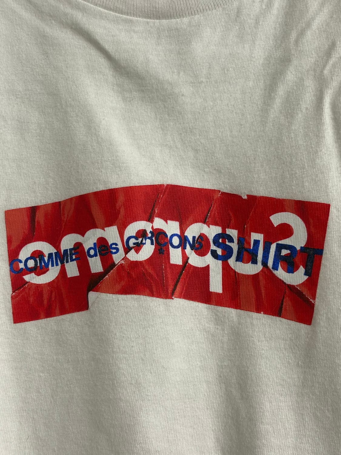 슈프림 꼼데가르송 반팔 xl 상품이미지5