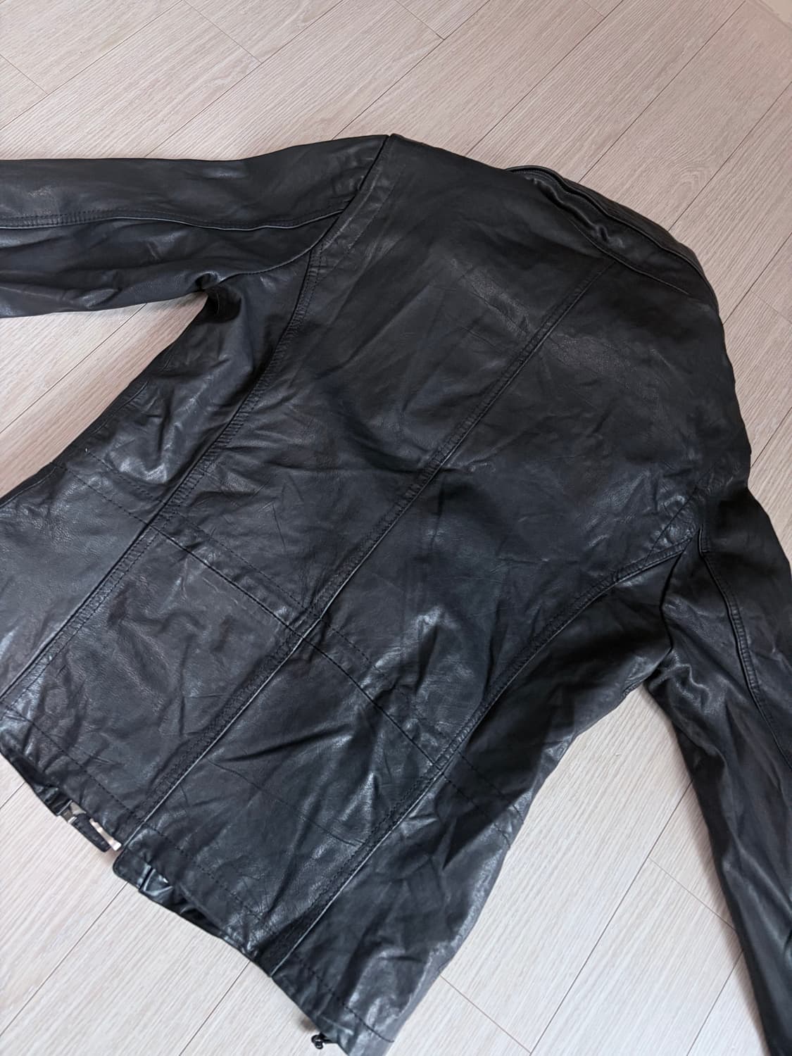 빈티지 이태리 램스킨 레더 자켓 상품이미지4