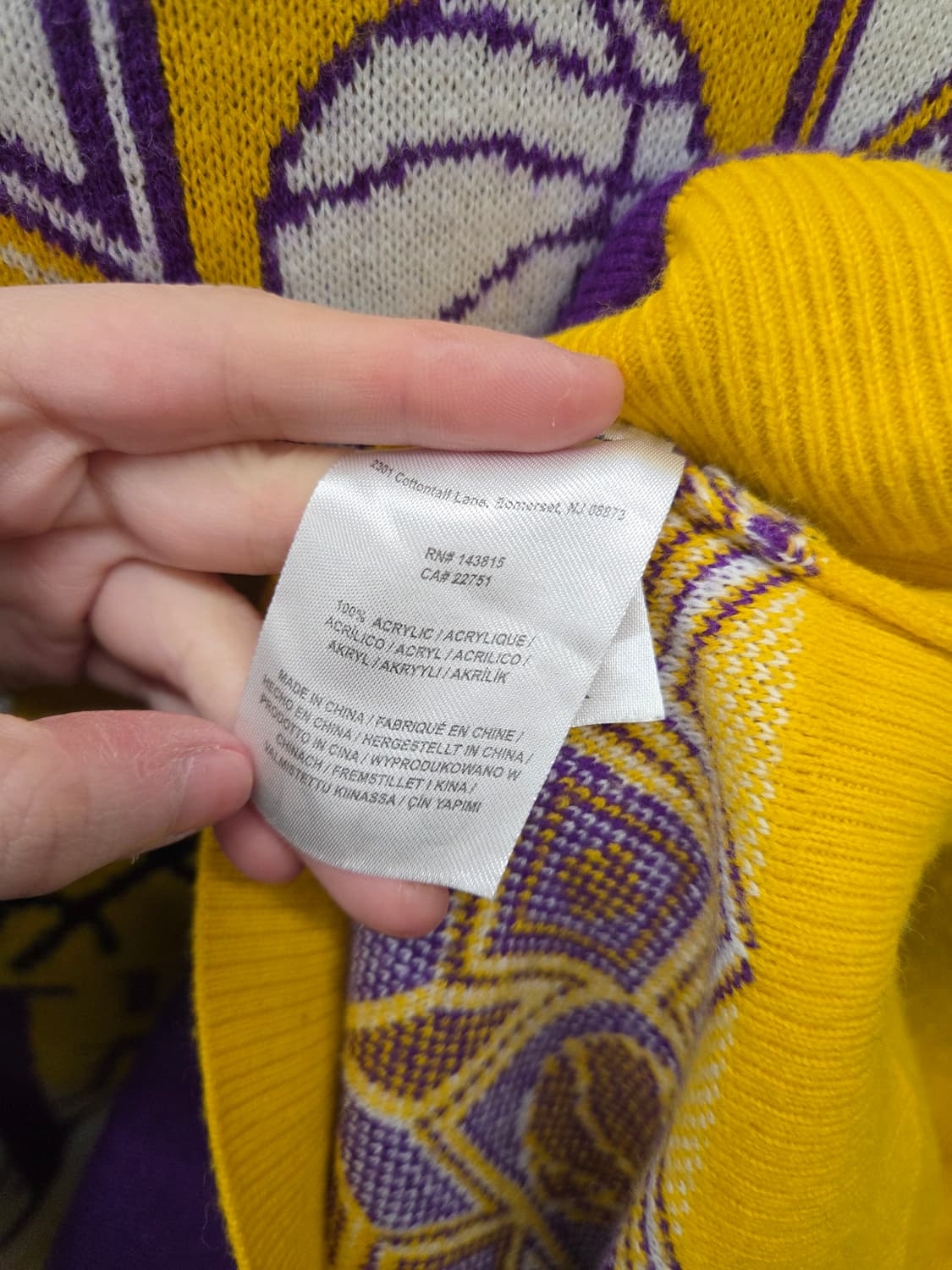 Lakers 레이커스 힙합 올드스쿨 니트 상품이미지6