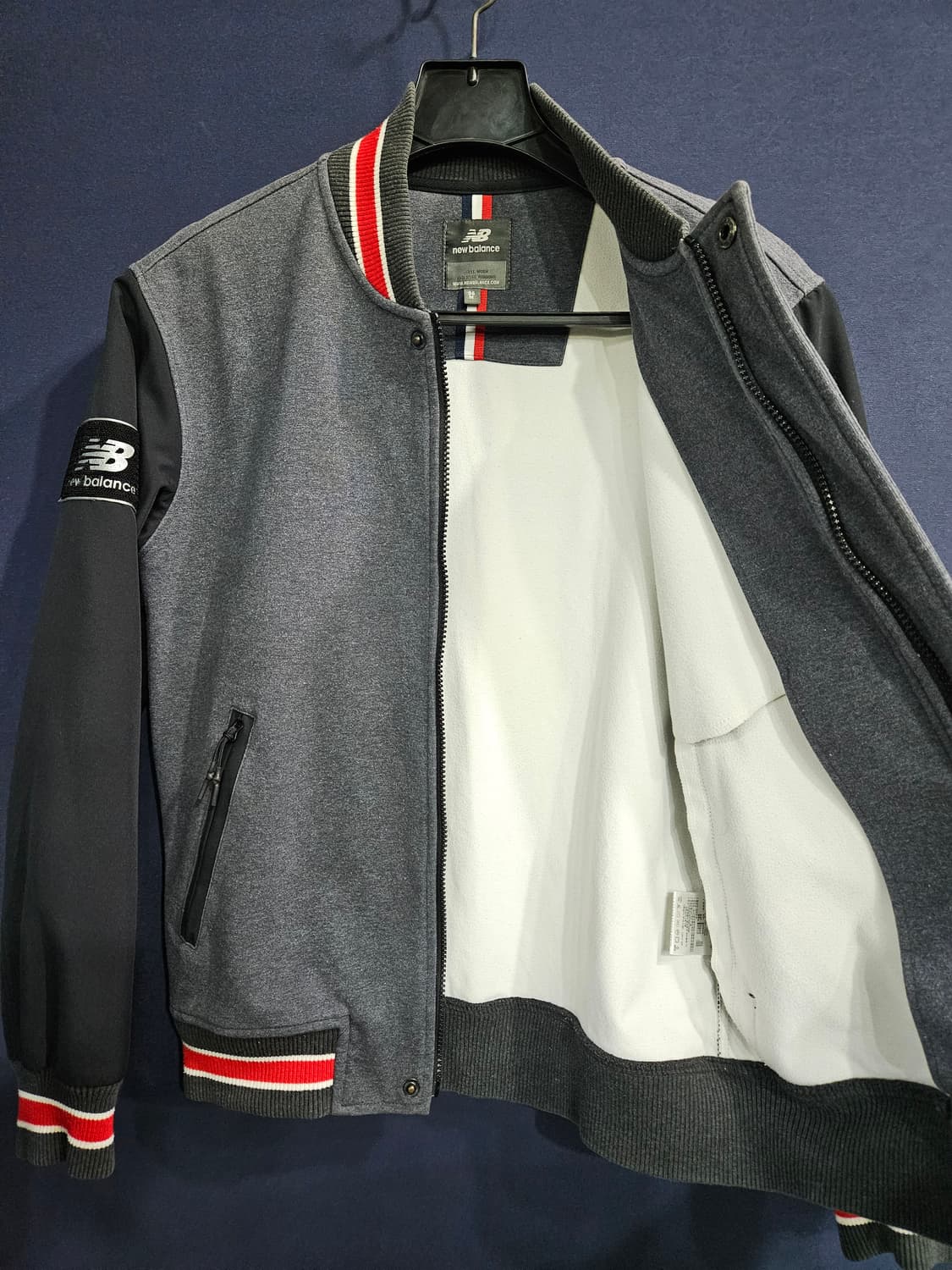 뉴발란스 투톤컬러 남성 95 기모 자켓  상품이미지9